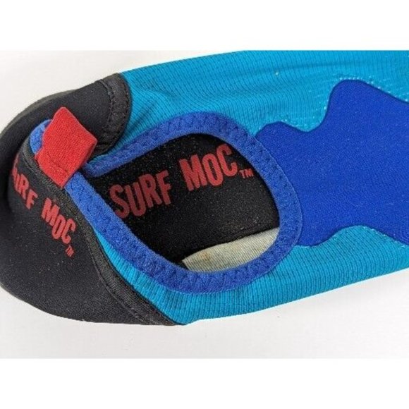Surf Moc Pool Shoes-Beach Slippers US Size 6 Pre Owned Blue Teal Excellent‎ Cond - Picture 4 of 5